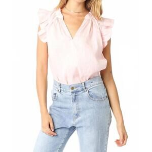 NEW OLIVACEOUS heidi sleeveless top in peachy pink